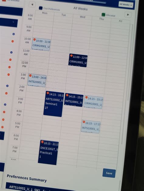 unimelb student timetable.